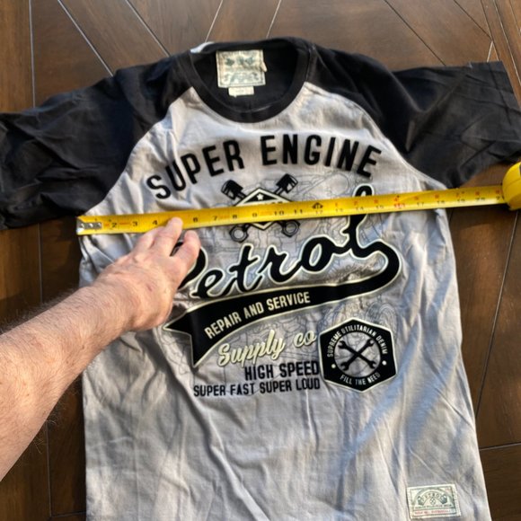 Petrol T Shirt Black and Gray - Picture 4 of 5
